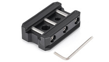 Picatinny Arca Swiss Plate Tripod Mount Adapter 7075 Aluminum Black 2.36 Inch