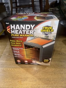 Handy Heater Pure Warmth 1200W Portable Ceramic Space Heater - Grey
