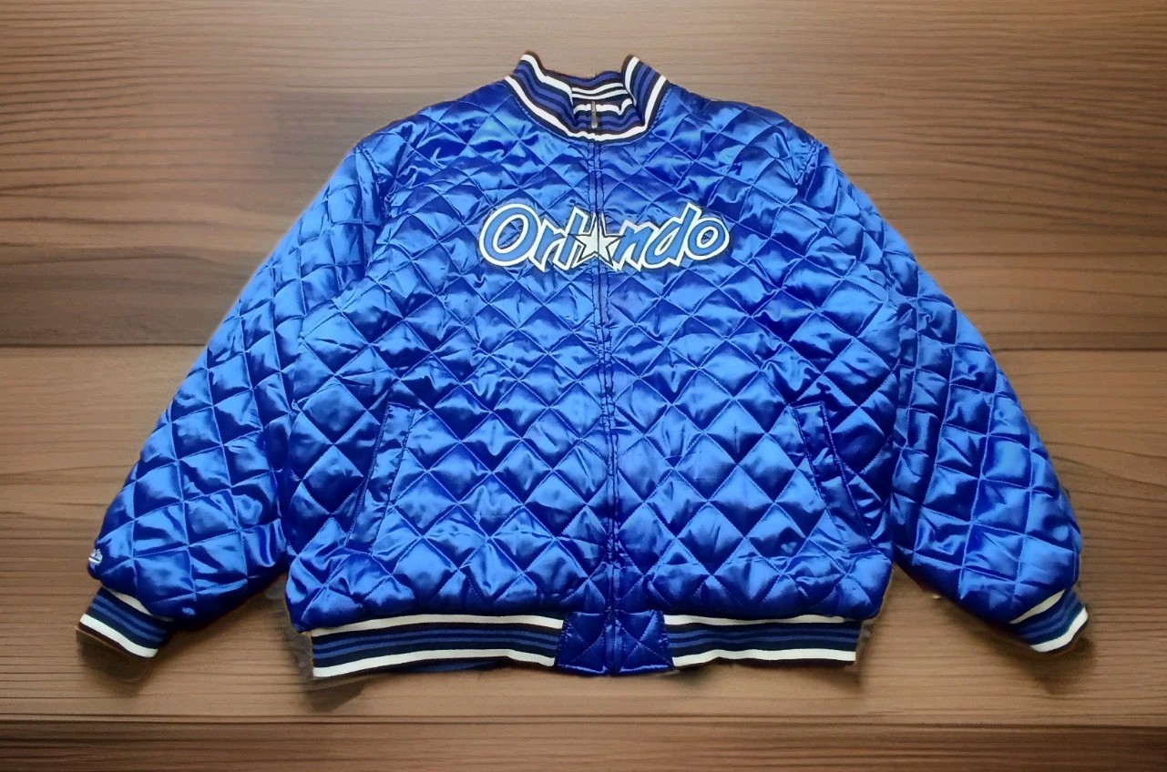 Mitchell & Ness Throwback Satin Jacket Magic 3XL … - image 2