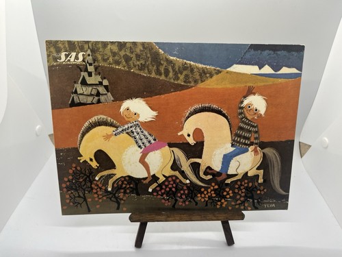 Scandinavian Airlines SAS Vintage Menu Collectible Cool!