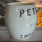Peter's Hot Chocolate Large Ceramic Canister with Metal Lid Advertising — photo 8