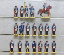 19 Zinnfiguren Preussen 1750 Infanterie Musketiere 7jähriger 30mm bemalt
