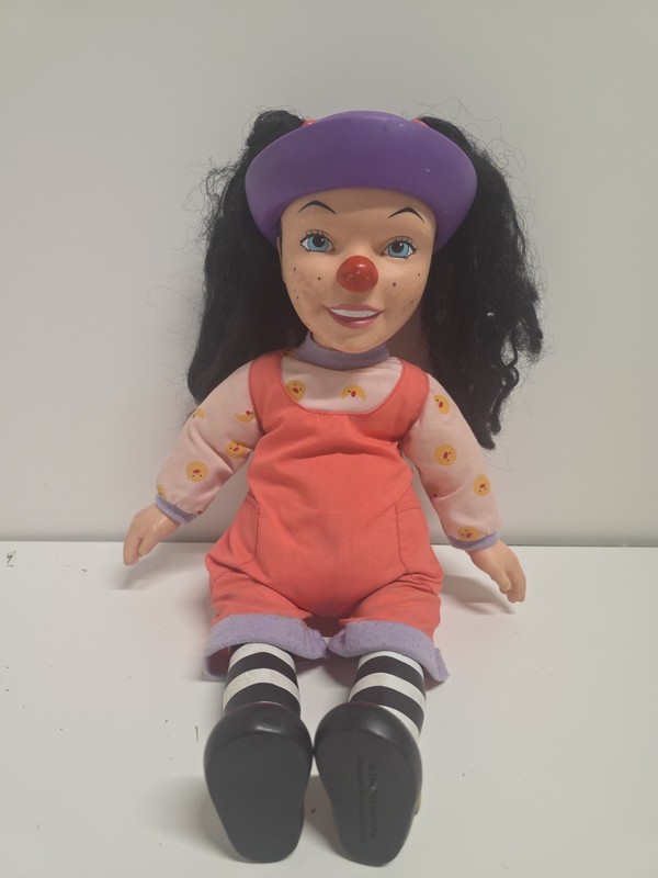 Vintage 1996 The Big Comfy Couch Loonette Doll 15" Tall Overalls (T11)