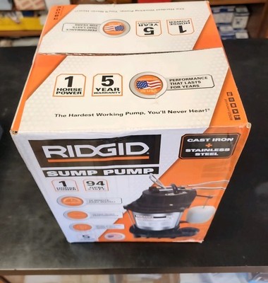 RIDGID 1000RSDS 1 HP Stainless Steel Dual Suction Sump Pump