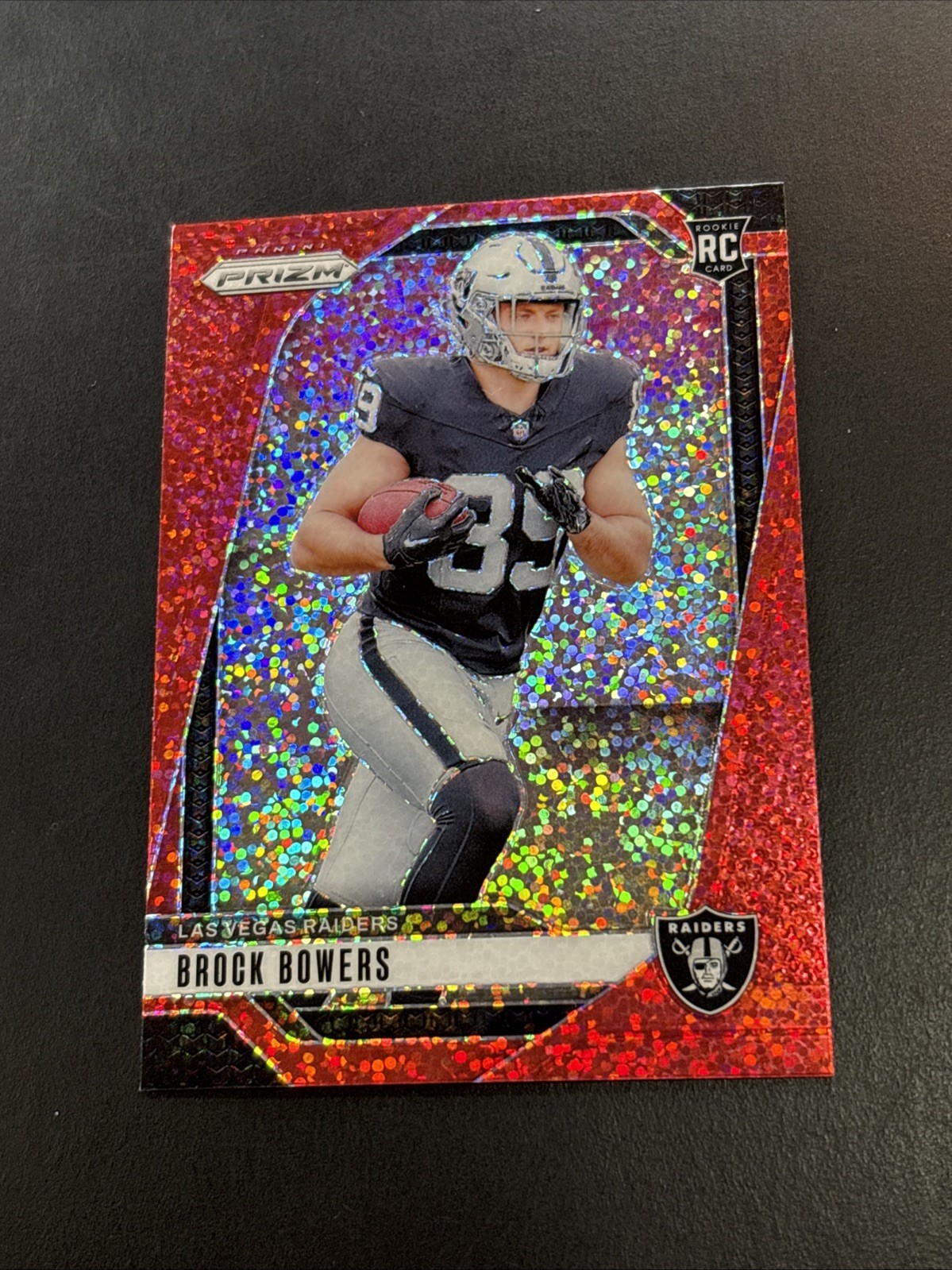 Brock Bowers Rookie Red Sparkle Prizm SSP - 2024 Prizm Football #315