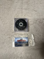 NHL San Jose Sharks Joe Pavelski & Joe Thornton Autograph Signed Hockey Puck COA