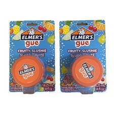 Elmer  s Glue Pre-Made Slime Fruity Slushie 4oz 2 Pack NEW Sealed