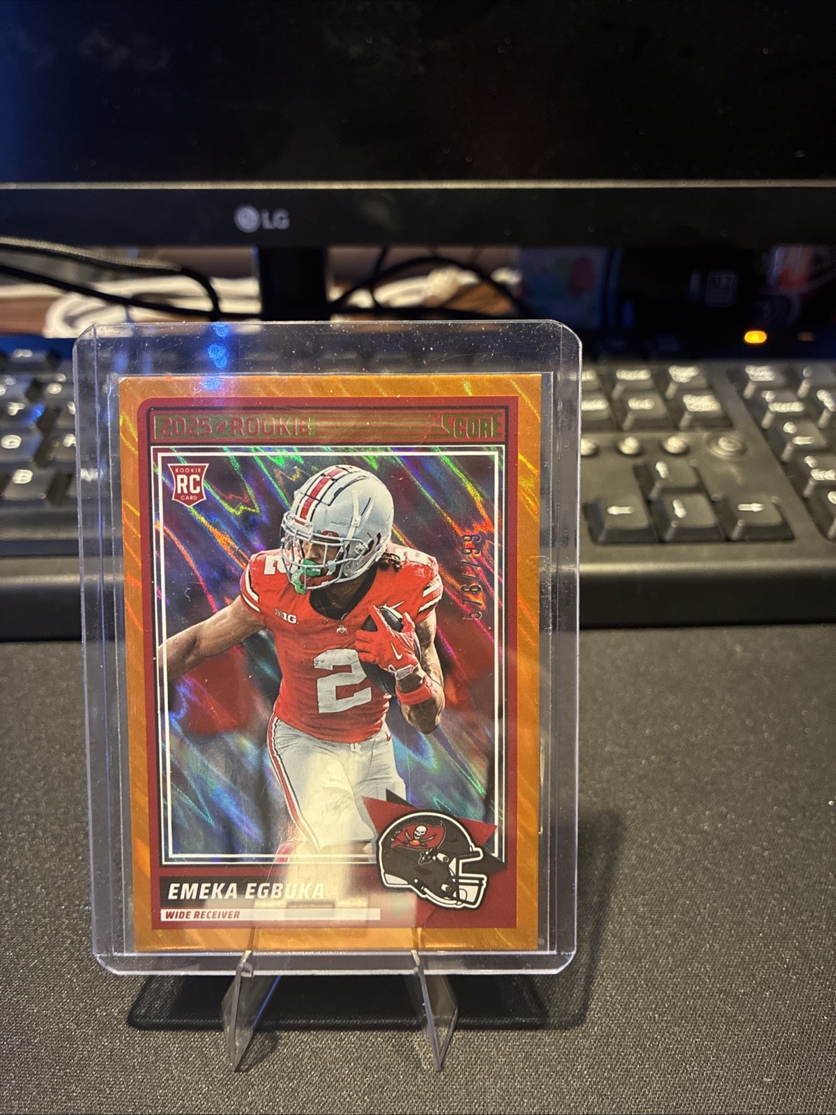 2025 Score - Rookies Emeka Egbuka #2 Lava /799 (RC)