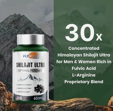 Shilajit Ultra Optimal Potency, Shilajit Extract with L-Arginine, Pure Flynew