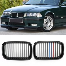 M-Farbe Nieren Kühlergrill Glanz Schwarz Für BMW 3er E36 Touring Coupe 1992-1996