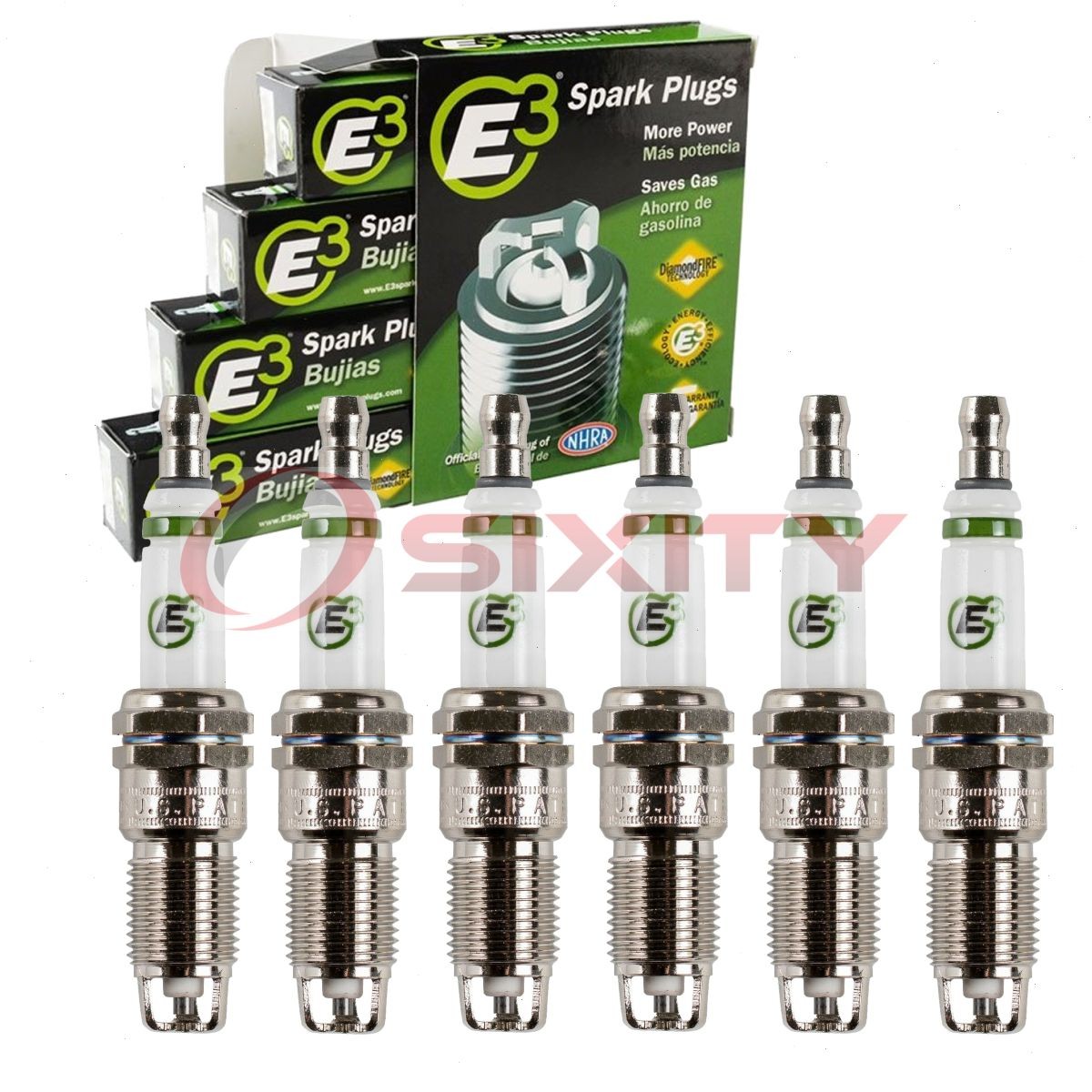 6 pc E3 Spark Plugs for 1999-2006 Pontiac Montana 3.4L 3.5L 3.9L V6 Ignition tn