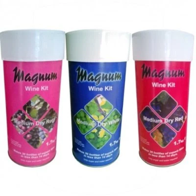 Magnum Wine Kit 14 Day 30 Bottles Home Brew Full Range Wine Making Ingredients
