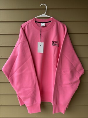 Nike x Stussy NRG Washed Fleece Crew 'Lotus Pink' DO5310-670 Nike x Stussy NRG Washed Fleece Crew 'Lotus Pink' DO5310-670