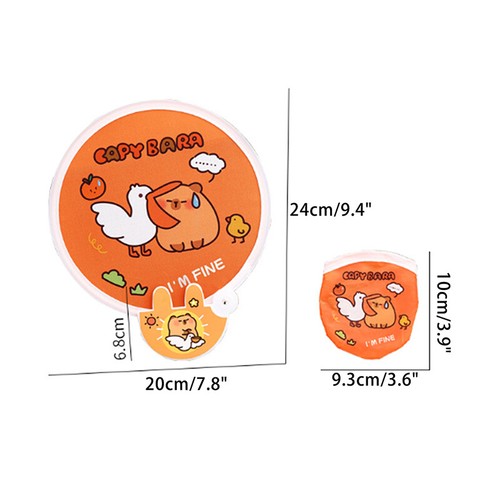 Portable Cartoon Folding Fan Kawaii Creative Foldable Fan Cool Summer Hand Fan - Picture 3 of 8