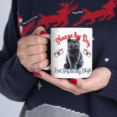 Coffee, Cats & Code Blues Mug   Hilarious RN Gift Nurse Cat Lover Mug