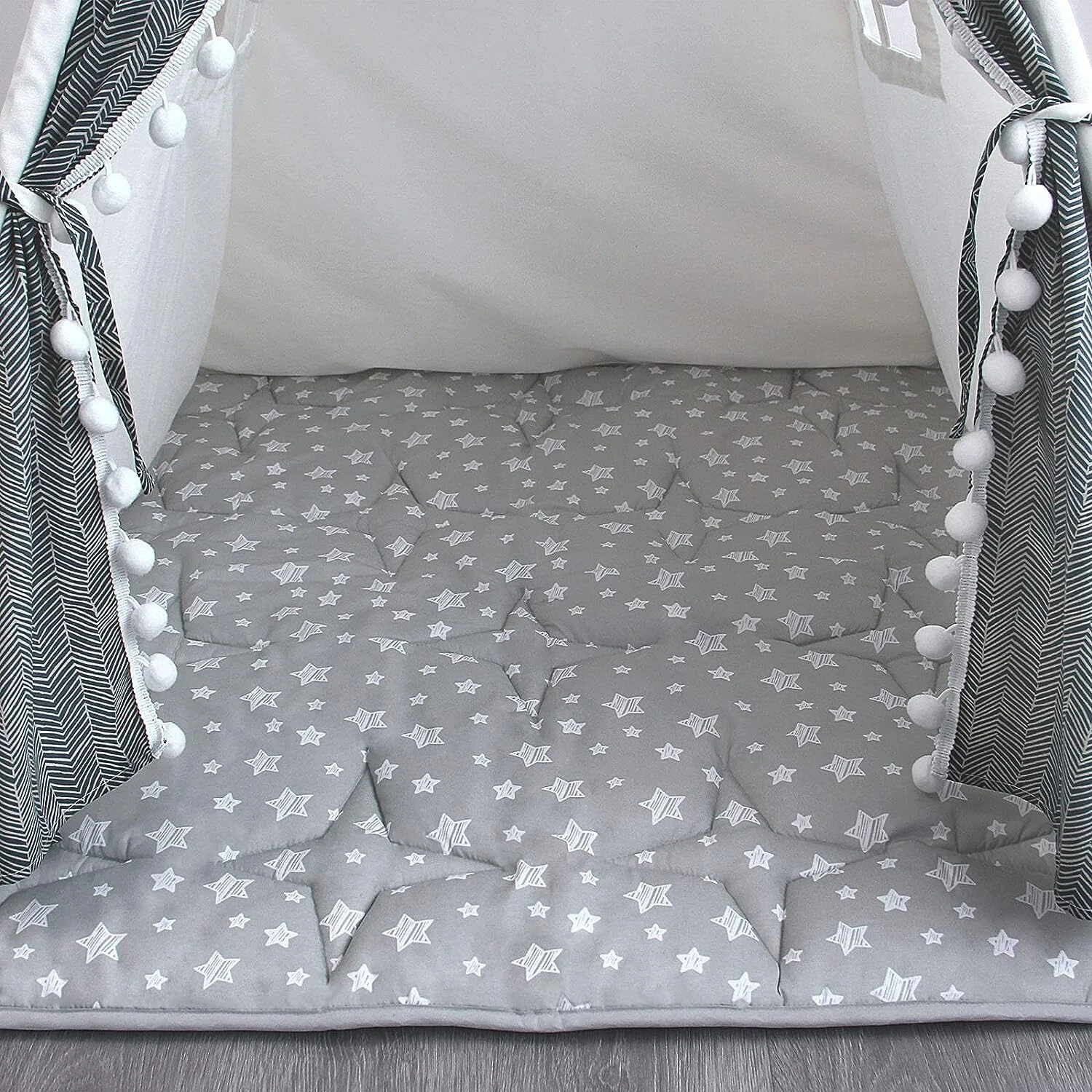 Play Tent Mat Square Padded Mat Anti Slip Baby Activity Mat 43''x 43'' Kids Mat