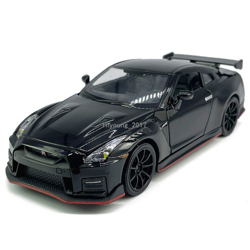 Coches modelo Nissan GT-R Nismo escala 1:32 coches de juguete diecast 2 puertas abiertas tirar hacia atrás - Imagen 27 de 28