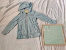 Cat And Jack Girls Blue Cotton Lightweight Jacket Size XS 4/5