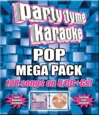 Party Tyme Karaoke - Pop Mega Pack 128-Song Mega Pack  8 CD - Audio CD - GOOD