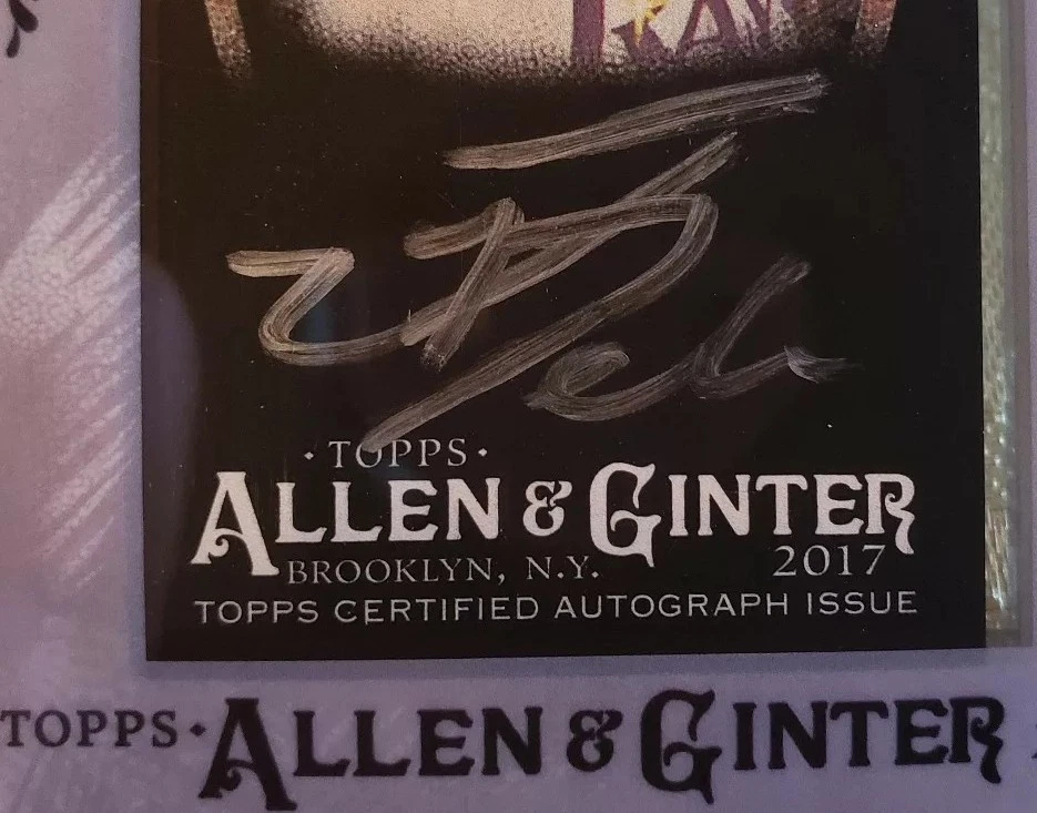 Jose De Leon 2017 Topps Allen Ginter X Exclusive Silver Autograph Auto on Black - Image 2 of 3