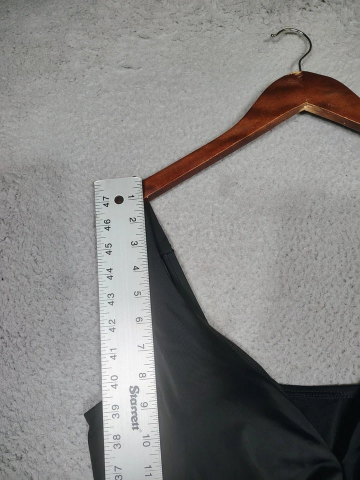 Trajes de baño para todos los trajes de baño para mujer 18 negros fruncidos torcidos delanteros una pieza nuevos con etiquetas Foto 4 de 4