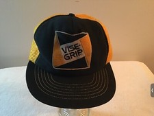 Vintage Vise-Grip Black/Yellow Snapback Hat - Made In USA