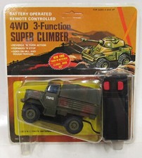 New Unpunched SOMA 4WD 3-Function Super Climber 1982 Army Transport Jeep 1