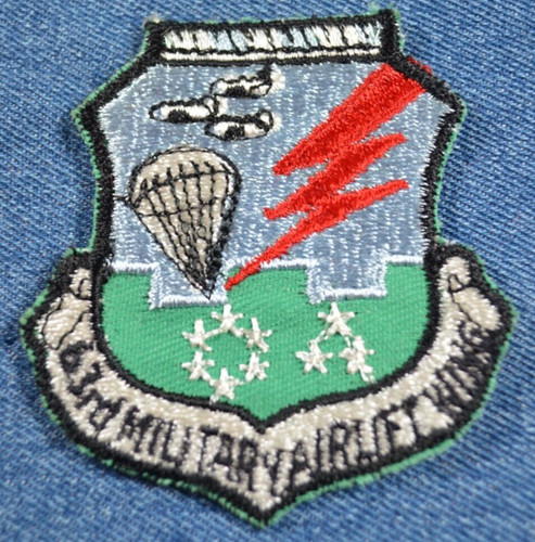 NOS Original VTG USAF 63rd MILITARY AIRLIFT WING MILITARY 3" PATCH Air Force