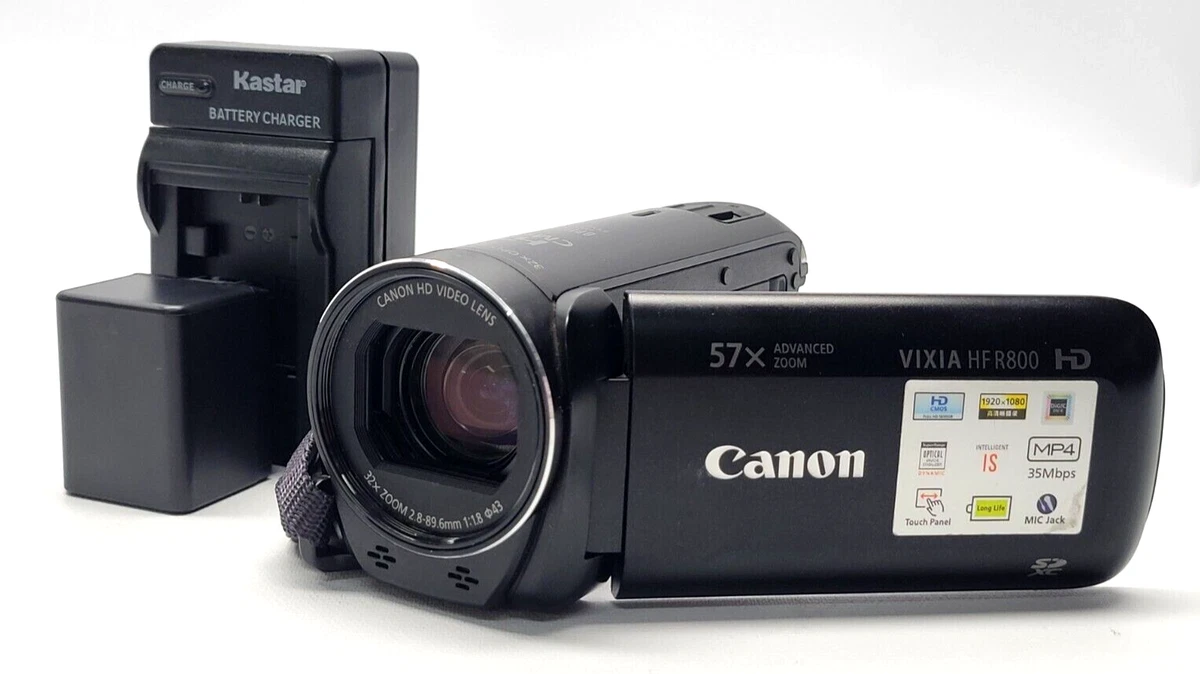 Canon Vixia HF R800 FHD CMOS Camcorder Video Recording Handycam Camera HF R 800