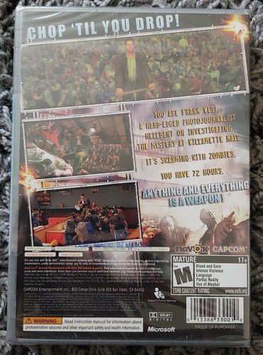 Brand New Sealed Dead Rising Platinum NTSC Us /Japanese Xbox 360 - Picture 2 of 4