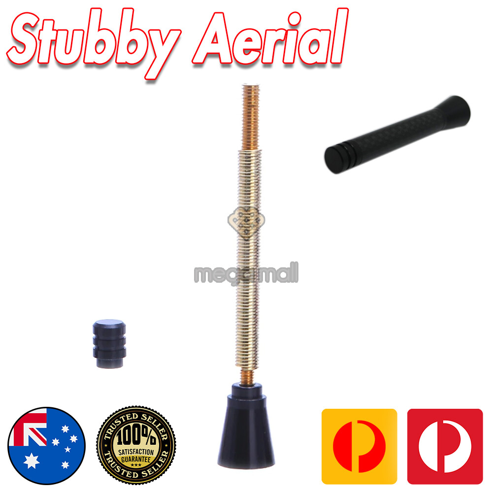 Antenna / Aerial Stubby Bee Sting for Peugeot 208 GTI Black Carbon