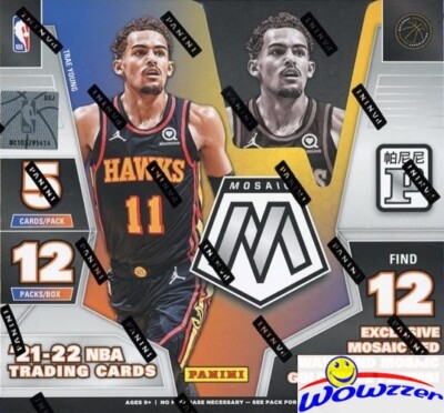2021/22 Panini Mosaic Basketball TMALL ASIA EXCLUSIVE Box-12 Red/Gold Wave PRIZM