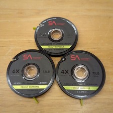 Scientific Anglers Absolute 4X Fluorocarbon Trout Supreme Tippet 30M -LOT Of 3 