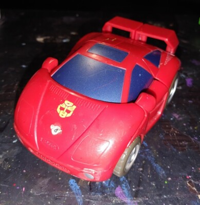 Vintage 2001 Playskool Go-Bots Transformers Red Car - Read Description