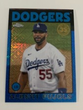 ALBERT PUJOLS #86C-1 - 2021 TOPPS  SERIES 1  1986 SILVER PACK MOJO BLUE /150