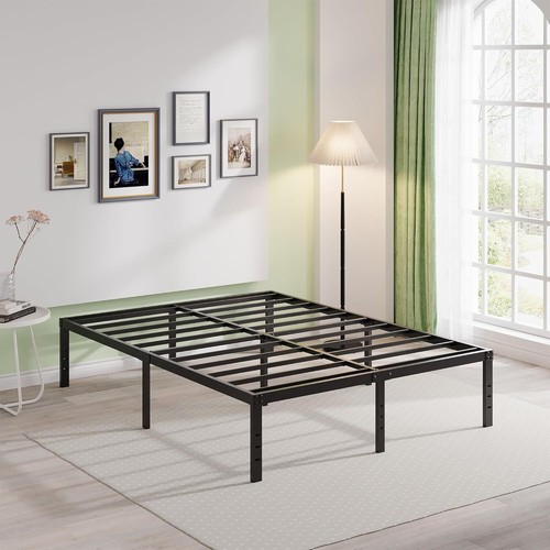 EMODA 14 Inch King Bed Frame No Box Spring Needed, Metal Platform&Steel Slats - Picture 9 of 9