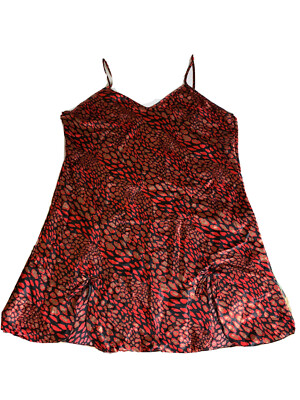 NWOT, BAY New York Nightgown Black Multi Color Cheetah Print