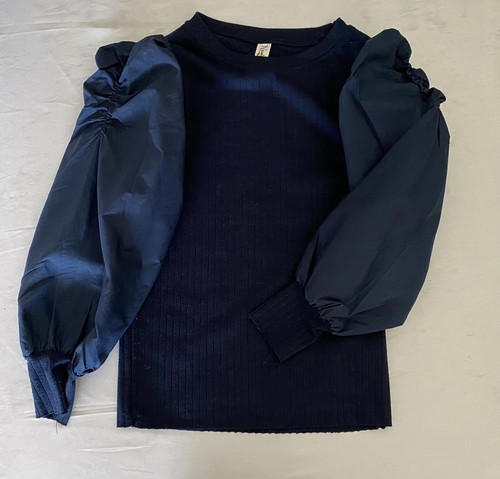 Beautiful Girl's School Shirt Blouse Size 7y Navy - Picture 2 of 3