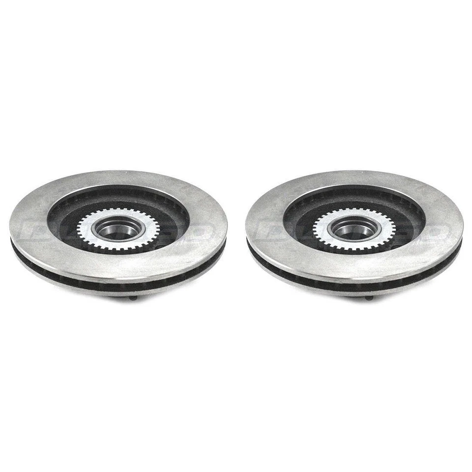 Conjunto de rotores de freno de disco delanteros y buje 2 piezas para Cadillac Brougham 1991 1992 Foto 2 de 4