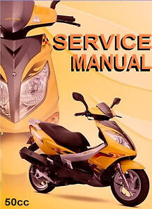 Scooter Peace Sports Vip Jonway 50cc Gy6 Qmb 50 Service Repair Manual Chinese