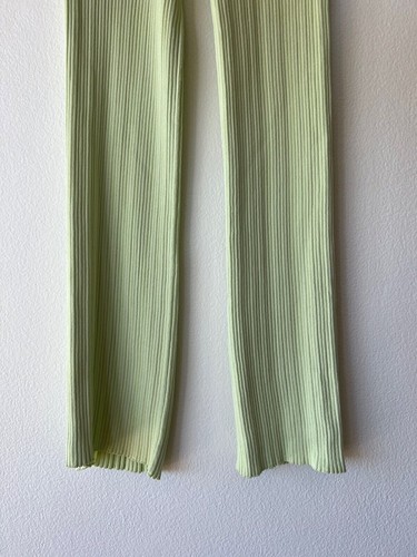 New dion lee womens float rib pant knit knitted rib small s 8 mint green - Bild 6 von 6