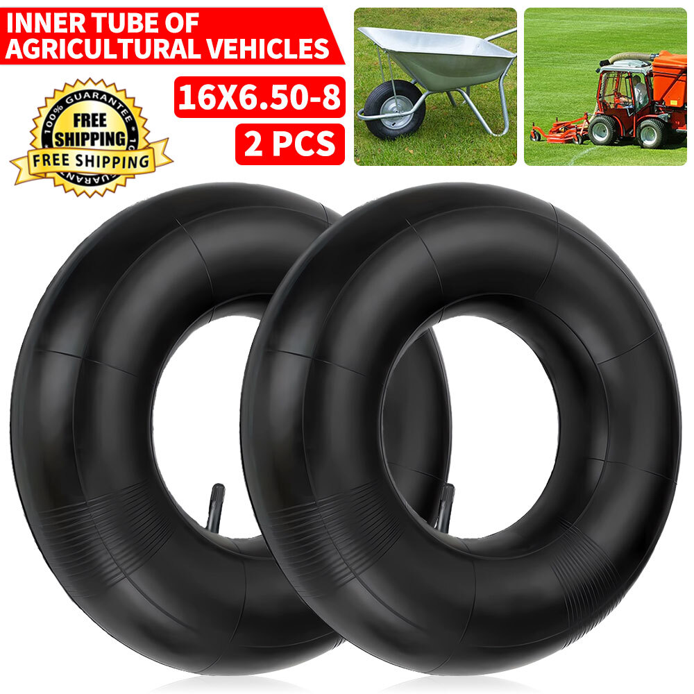 Pair 16x6.50-8 Tubes 16X6.5-8 16X650-8 ATV Mower Tire Inner Tube TR13 ...