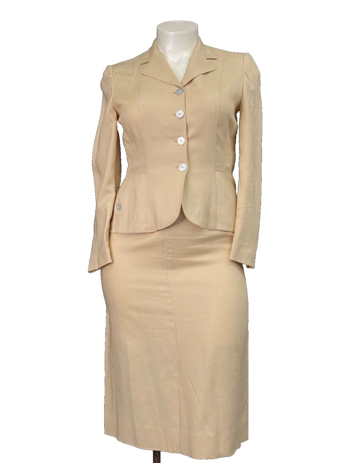 Ocasión especial blanco ropa vintage 1940s para Mujer