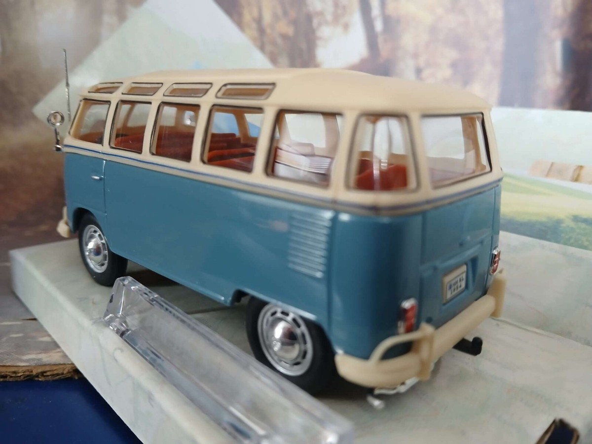 ミニカー v w Bus Samba 1/43  Cararama NIB Cararama Volkswagen Bus Samba Hongwell Diecast 1:43