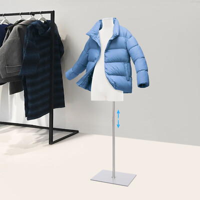 Male Mannequin Model With Stand Modern Half-length Model Mannequin Dress Form