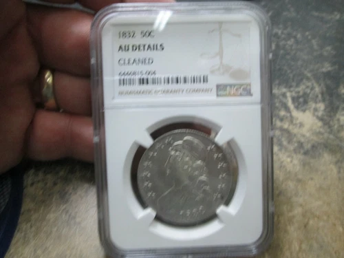 1832 US BUST HALF DOLLAR IN NGC ABOUT UNCIRCULATED CONDITION
