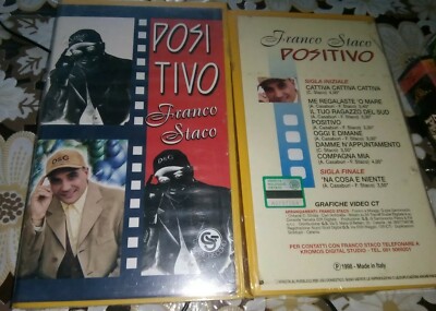 FRANCO STACO POSITIVE VHS 1988 GRAFIK VIDEO CT VINTAGE SELTEN NEU VERSIEGELT
