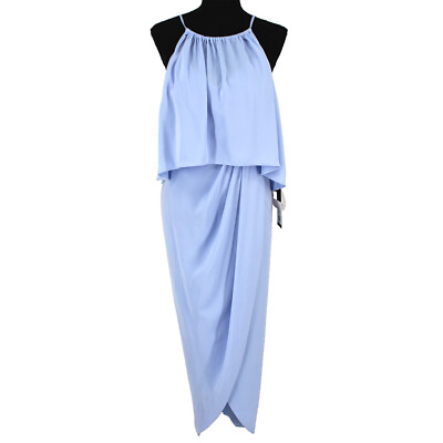 Shona Joy Cornflower NWT Shona Joy Frill High Neck Cornflower Sleeveless Maxi Dress