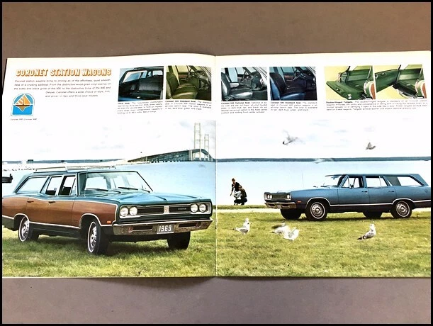 1969 Dodge Station Wagon Vintage Sales Brochure Catalog - Monaco Polara Coronet Foto 4 de 4