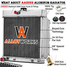 4 Row Aluminum Radiator For 63-1969 Dodge Plymouth Charger Dart Coronet V8 22"